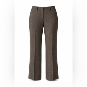 Ann Taylor Brown Glen Plaid Flare Pants